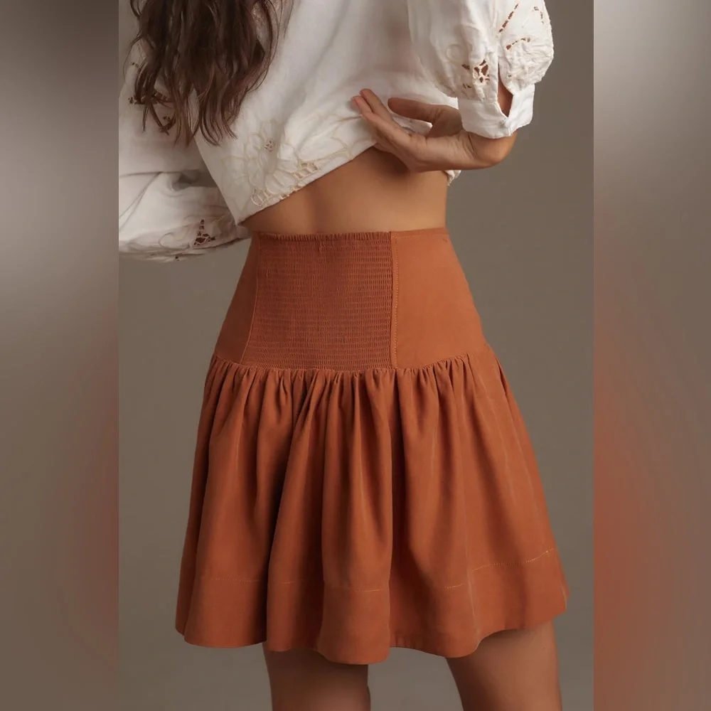 Anthropologie Maeve Drop-Waist Mini Skirt - Picture 8 of 12